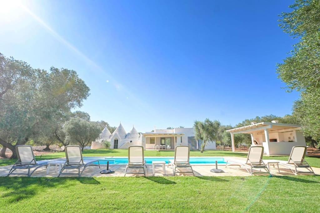 New Trulli Eden 101 With Private Pool And Jacuzzi Vila San Michele Salentino Exterior foto